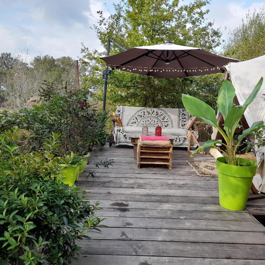 Tente Safari Lodge Dans Foret Luxuriante Vielle-Tursan Zewnętrze zdjęcie