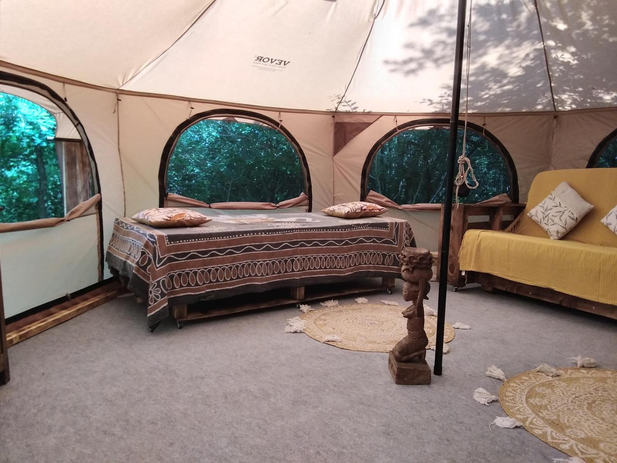 Tente Safari Lodge Dans Foret Luxuriante Vielle-Tursan Zewnętrze zdjęcie